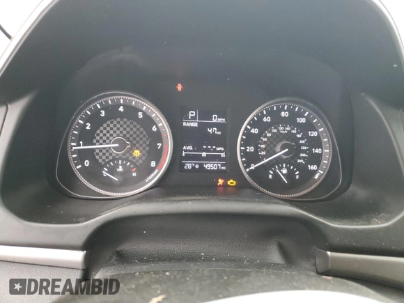 2019 Hyundai Elantra SE with VIN 5NPD74LFXKH419550, listed as a Copart auction lot 87069444 with 49,507 mi miles and Salvage Title. Bid and sale history available at DreamBid. Image 9.