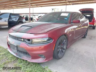 2020 Dodge Charger Scat Pack with VIN 2C3CDXGJXLH132986, listed as a IAAI auction lot 41935340 with 58,162 mi miles. Bid and sale history available at carsss.com. Image 2.