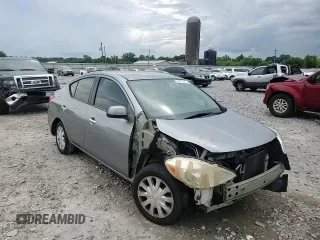 2012 Nissan Versa SV with VIN 3N1CN7AP8CL850021, listed as a Copart auction lot 60979605 with 238,261 mi miles and Salvage title. Bid and sale history available at DreamBid. Image 14.