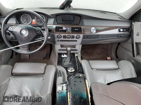 2004 BMW 5 Series 530i with VIN WBANA73554B058552, listed as a Copart auction lot 49549885 with 251,004 mi miles and Salvage Title. Bid and sale history available at DreamBid. Image 8.