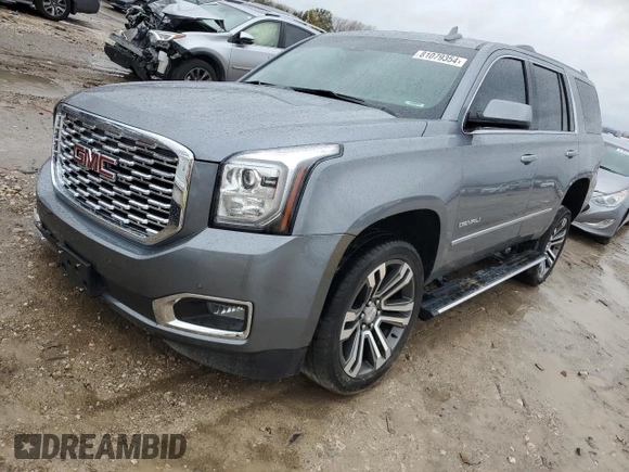 2019 GMC Yukon Denali with VIN 1GKS2CKJ0KR266759, listed as a Copart auction lot 81079354 with 0 mi miles and Salvage Title. Bid and sale history available at carsss.com. Image 1.