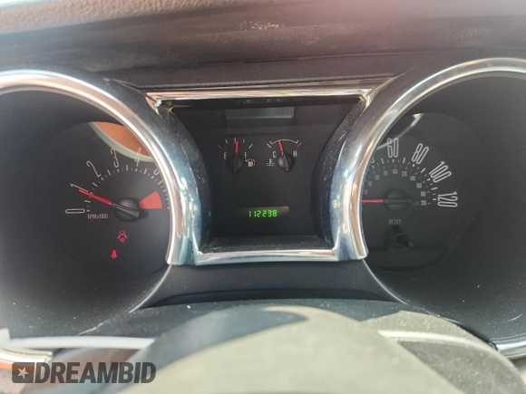 2005 Ford Mustang Deluxe with VIN 1ZVFT84N455187062, listed as a Copart auction lot 61953205 with 112,238 mi miles and Non repairable. Bid and sale history available at DreamBid. Image 9.