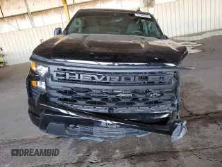 2024 Chevrolet Silverado 1500 Custom with VIN 1GCPDBEK7RZ296362, listed as a Copart auction lot 50384335 with 21,555 mi miles and Salvage Title. Bid and sale history available at DreamBid. Image 5.