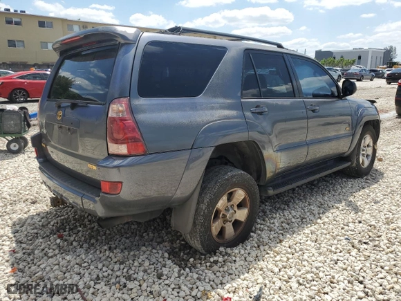 2005 Toyota 4Runner SR5 with VIN JTEZU14R450049182, listed as a Copart auction lot 52213355 with 192,686 mi miles and Salvage Title. Bid and sale history available at carsss.com. Image 3.