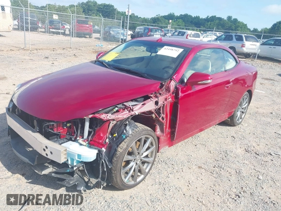 2014 Lexus IS 250 C with VIN JTHFF2C21E2531283, listed as a IAAI auction lot 42498792 with 37,399 mi miles and . Bid and sale history available at DreamBid. Image 19.