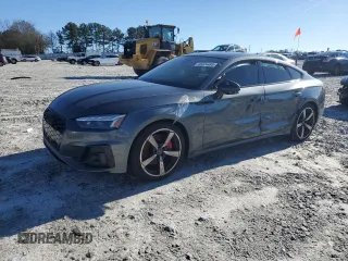 2023 Audi A5 Sportback S line Prestige z VIN WAUEACF58PA052260, wystawiony jako Copart lot #45224485 z przebiegiem 9 645 mil mil oraz Szkoda całkowita • Salvage title. Historia ofert i sprzedaży dostępna na DreamBid. Obrazek 1.