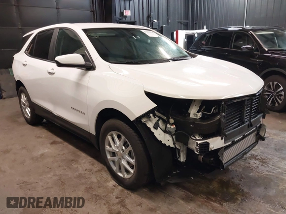 2023 Chevrolet Equinox LT with VIN 3GNAXUEG0PL105123, listed as a IAAI auction lot 42465118 with 10,530 mi miles and . Bid and sale history available at DreamBid. Image 1.