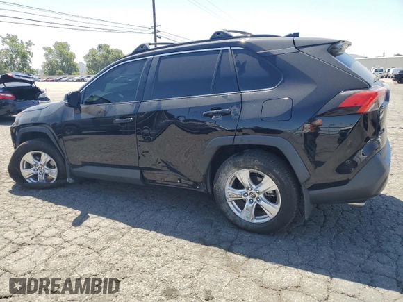 2021 Toyota RAV4 XLE with VIN 2T3P1RFV8MC167485, listed as a Copart auction lot 57814355 with 73,188 mi miles and Salvage title. Bid and sale history available at DreamBid. Image 2.