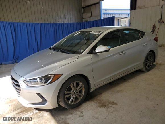 2018 Hyundai Elantra SEL with VIN 5NPD84LF7JH257193, listed as a Copart auction lot 51450485 with 151,849 mi miles and Clean Title. Bid and sale history available at carsss.com. Image 1.