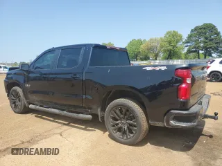 2021 Chevrolet Silverado 1500 RST with VIN 1GCUYEELXMZ422059, listed as a Copart auction lot 49437435 with 27,466 mi miles and Salvage Title. Bid and sale history available at carsss.com. Image 2.