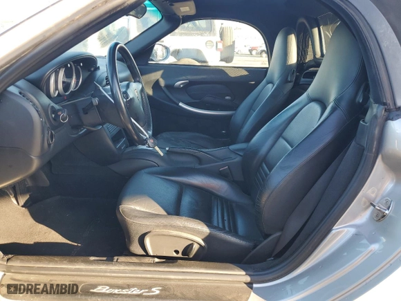 2003 Porsche Boxster S with VIN WP0CB29843U662463, listed as a Copart auction lot 78139614 with 102,109 mi miles and Salvage Title. Bid and sale history available at carsss.com. Image 7.