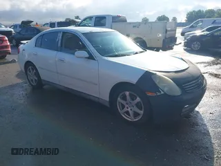 2003 Infiniti G35 w/Leather z VIN JNKCV51E73M021817, wystawiony jako IAAI lot #42489066 z przebiegiem 288 190 mil mil oraz . Historia ofert i sprzedaży dostępna na DreamBid. Obrazek 1.