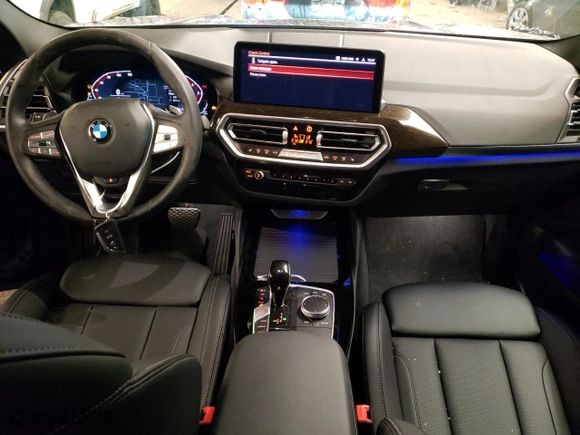 2022 BMW X4 xDrive30i with VIN 5UX33DT08N9M86808, listed as a Copart auction lot 72927102 with 354 mi miles. Bid and sale history available at carsss.com. Image 8.