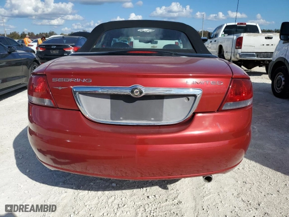 2004 Chrysler Sebring Limited with VIN 1C3EL65R14N412772, listed as a Copart auction lot 77837414 with 73,992 mi miles and Non Repairable. Bid and sale history available at carsss.com. Image 6.