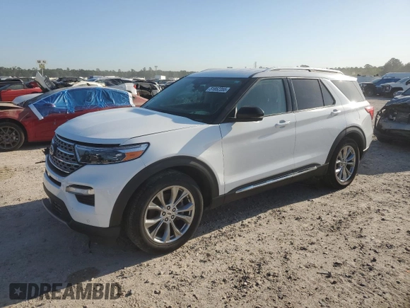 2022 Ford Explorer Limited with VIN 1FMSK7FH3NGA64018, listed as a Copart auction lot 51852355 with 54,665 mi miles and Salvage Title. Bid and sale history available at carsss.com. Image 1.