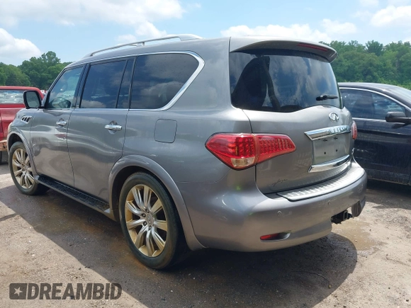 2013 Infiniti QX56 with VIN JN8AZ2NE4D9060623, listed as a IAAI auction lot 42231609 with 229,360 mi miles and . Bid and sale history available at DreamBid. Image 3.