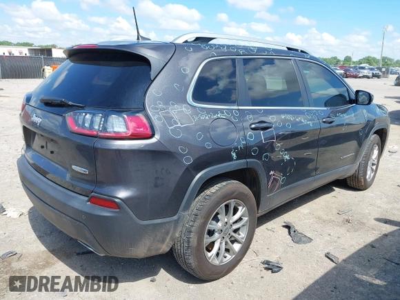 2021 Jeep Cherokee Latitude Lux with VIN 1C4PJMMX0MD235006, listed as a IAAI auction lot 42230915 with 76,264 mi miles and . Bid and sale history available at DreamBid. Image 4.