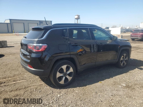 2017 Jeep Compass Latitude with VIN 3C4NJDBB3HT651453, listed as a Copart auction lot 48102715 with 69,410 mi miles and Salvage Title. Bid and sale history available at carsss.com. Image 3.