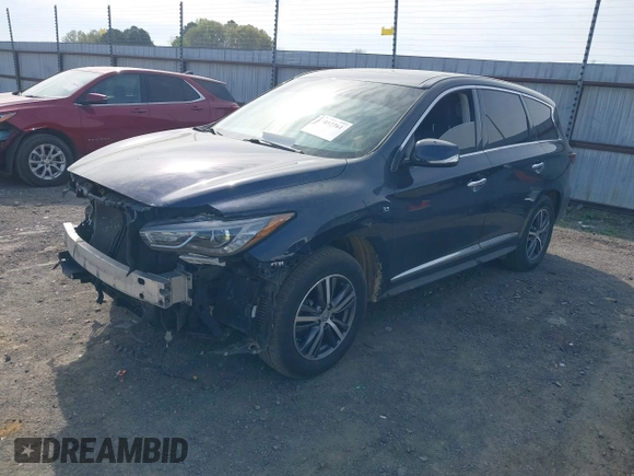 2018 Infiniti QX60 with VIN 5N1DL0MM7JC526658, listed as a IAAI auction lot 41892761 with 145,889 mi miles and . Bid and sale history available at DreamBid. Image 2.