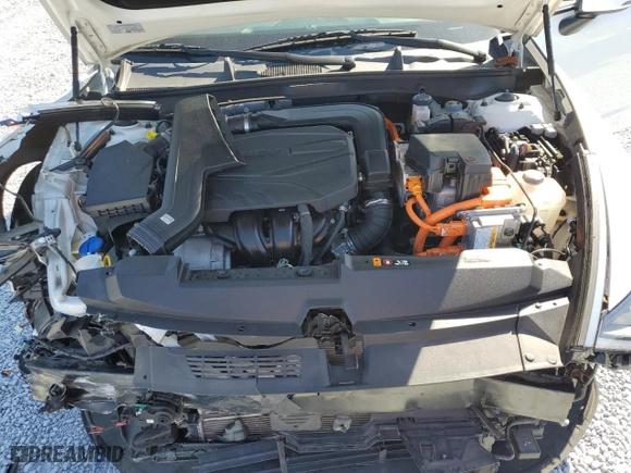2021 Hyundai Sonata Hybrid Blue with VIN KMHL24JJ7MA030226, listed as a Copart auction lot 43849655 with 49,557 mi miles and Salvage Title. Bid and sale history available at carsss.com. Image 12.