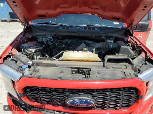 2022 Ford F-150 XL with VIN 1FTFW1E50NKD66183, listed as a Copart auction lot 62150545 with 64,968 mi miles and Salvage title. Bid and sale history available at DreamBid. Image 11.