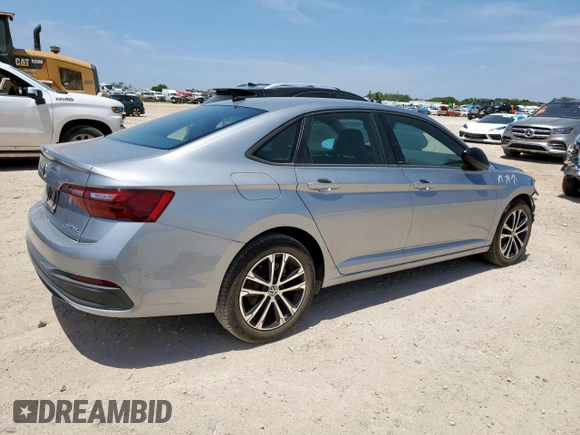2024 Volkswagen Jetta Sport with VIN 3VWBM7BU8RM020963, listed as a Copart auction lot 64787685 with 3,544 mi miles and Salvage title. Bid and sale history available at DreamBid. Image 3.