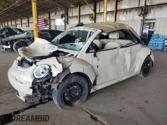 2007 Volkswagen Beetle with VIN 3VWSG31Y47M420763, listed as a Copart auction lot 61287725 with 55,238 mi miles and Salvage title. Bid and sale history available at DreamBid. Image 1.