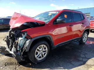2017 Jeep Compass Sport with VIN 3C4NJCAB2HT658261, listed as a Copart auction lot 75200444 with Not Provided miles and Salvage Title. Bid and sale history available at carsss.com. Image 1.
