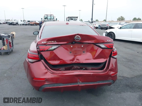 2022 Nissan Sentra SV z VIN 3N1AB8CV7NY268158, wystawiony jako IAAI lot #42355360 z przebiegiem 23 940 mil mil oraz . Historia ofert i sprzedaży dostępna na DreamBid. Obrazek 6.