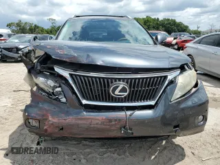 2011 Lexus RX 350 with VIN JTJZK1BA2B2410994, listed as a Copart auction lot 59999763 with 124,972 mi miles and Salvage Title. Bid and sale history available at DreamBid. Image 5.