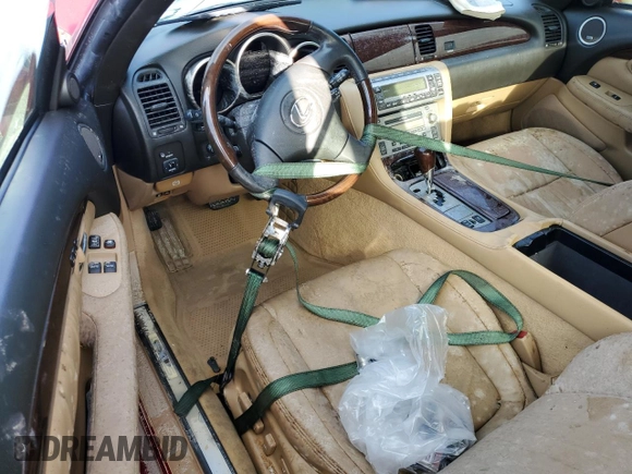 2007 Lexus SC 430 with VIN JTHFN45Y579012182, listed as a Copart auction lot 73826304 with Not Provided miles and Salvage Title. Bid and sale history available at DreamBid. Image 8.