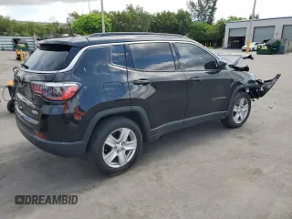 2022 Jeep Compass Latitude z VIN 3C4NJCBB0NT218033, wystawiony jako Copart lot #58291025 z przebiegiem 25 212 mil mil oraz Nie do naprawy • Non repairable. Historia ofert i sprzedaży dostępna na DreamBid. Obrazek 3.