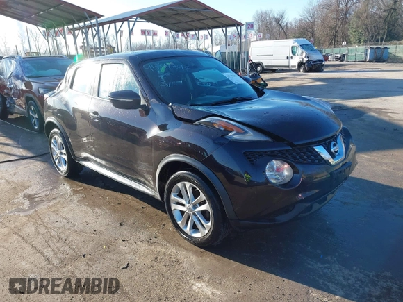 2016 Nissan Juke S with VIN JN8AF5MR7GT606160, listed as a IAAI auction lot 41749347 with 158,659 mi miles. Bid and sale history available at carsss.com. Image 1.