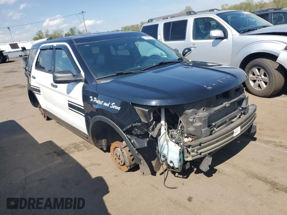 2018 Ford Police Interceptor Utility z VIN 1FM5K8AR6JGC76831, wystawiony jako Copart lot #55299875 z przebiegiem 83 571 mil mil oraz Szkoda całkowita • Salvage title. Historia ofert i sprzedaży dostępna na DreamBid. Obrazek 4.