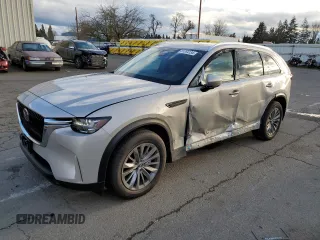 2024 Mazda CX-90 3.3 Turbo Preferred with VIN JM3KKBHD9R1188716, listed as a Copart auction lot 81854134 with 1,445 mi miles and Salvage Title. Bid and sale history available at carsss.com. Image 1.
