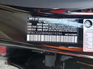 2022 Mercedes-Benz EQS with VIN W1KCG2DB9NA019296, listed as a Copart auction lot 52124734 with 4,651 mi miles. Bid and sale history available at carsss.com. Image 12.