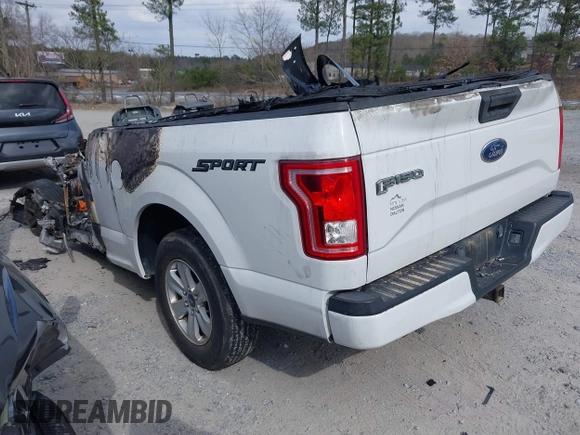 2017 Ford F-150 XL with VIN 1FTMF1C8XHFB61388, listed as a IAAI auction lot 41721235 with Not Provided miles. Bid and sale history available at carsss.com. Image 3.