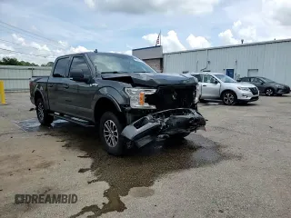 2018 Ford F-150 XL with VIN 1FTEW1EG7JFC40015, listed as a Copart auction lot 60659755 with 194,645 mi miles and Salvage title. Bid and sale history available at DreamBid. Image 14.