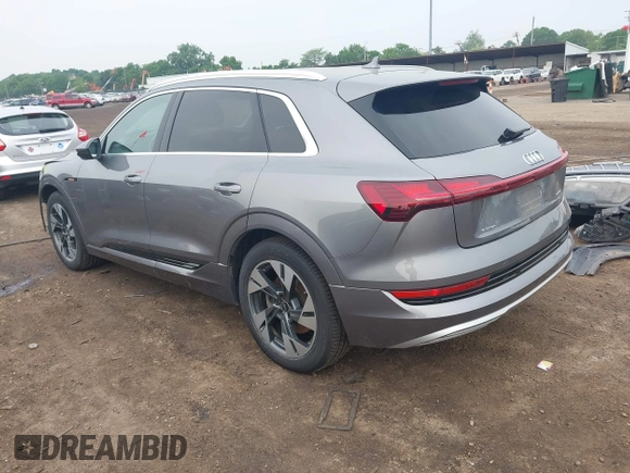2022 Audi e-tron Premium with VIN WA1AAAGE1NB003892, listed as a IAAI auction lot 42391555 with 48,771 mi miles and . Bid and sale history available at DreamBid. Image 3.