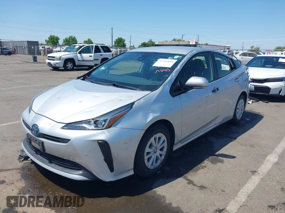 2020 Toyota Prius L Eco with VIN JTDKARFU0L3109212, listed as a IAAI auction lot 42356801 with 81,478 mi miles and . Bid and sale history available at DreamBid. Image 6.