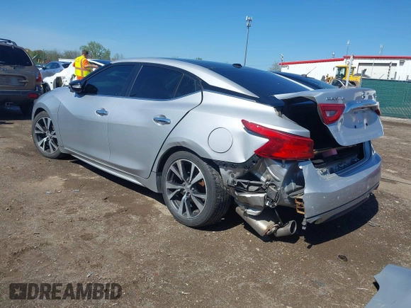 2018 Nissan Maxima SR with VIN 1N4AA6AP3JC374804, listed as a IAAI auction lot 42145406 with 136,757 mi miles. Bid and sale history available at carsss.com. Image 3.