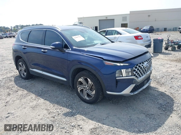 2021 Hyundai Santa Fe SEL with VIN 5NMS64AJ8MH342985, listed as a IAAI auction lot 41907716 with 101,472 mi miles. Bid and sale history available at carsss.com. Image 1.