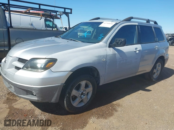2003 Mitsubishi Outlander XLS with VIN JA4LX41G73U044032, listed as a IAAI auction lot 41794058 with 285,734 mi miles. Bid and sale history available at carsss.com. Image 2.