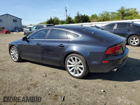 2013 Audi A7 Premium Plus with VIN WAUYGAFC6DN069576, listed as a Copart auction lot 54760455 with 110,943 mi miles and Salvage title. Bid and sale history available at DreamBid. Image 2.