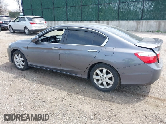 2014 Honda Accord Sedan LX with VIN 1HGCR2F33EA306435, listed as a IAAI auction lot 42124792 with 136,522 mi miles. Bid and sale history available at carsss.com. Image 3.