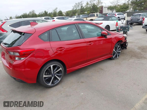 2020 Subaru Impreza Special Sports z VIN 4S3GTAM64L3706644, wystawiony jako IAAI lot #42039793 z przebiegiem Nie podano mil oraz . Historia ofert i sprzedaży dostępna na DreamBid. Obrazek 4.