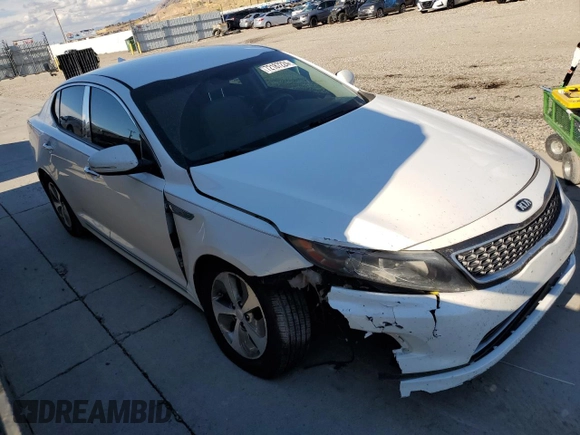 2014 Kia Optima Hybrid LX with VIN KNAGM4AD2E5065242, listed as a Copart auction lot 72187224 with Not Provided miles and Salvage Title. Bid and sale history available at carsss.com. Image 4.