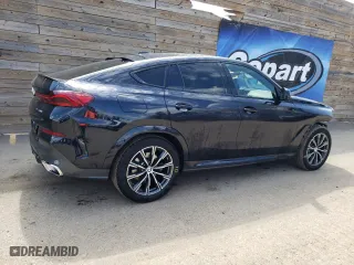 2025 BMW X6 xDrive40i with VIN 5UX33EX03S9X36158, listed as a Copart auction lot 53862325 with 20,035 mi miles and Clean Title. Bid and sale history available at carsss.com. Image 3.