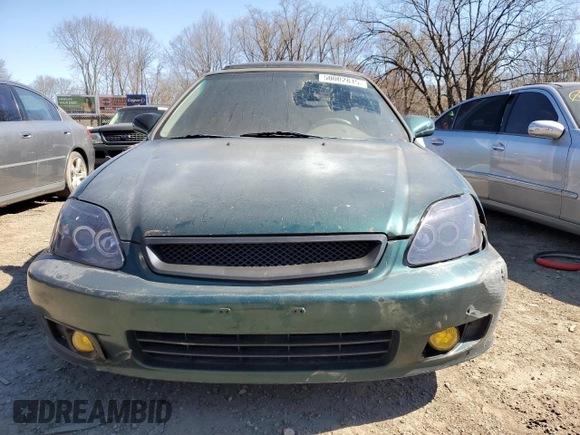 2000 Honda Civic EX with VIN JHMEJ8642YS004030, listed as a Copart auction lot 50002815 with 152,564 mi miles and Salvage Title. Bid and sale history available at carsss.com. Image 5.