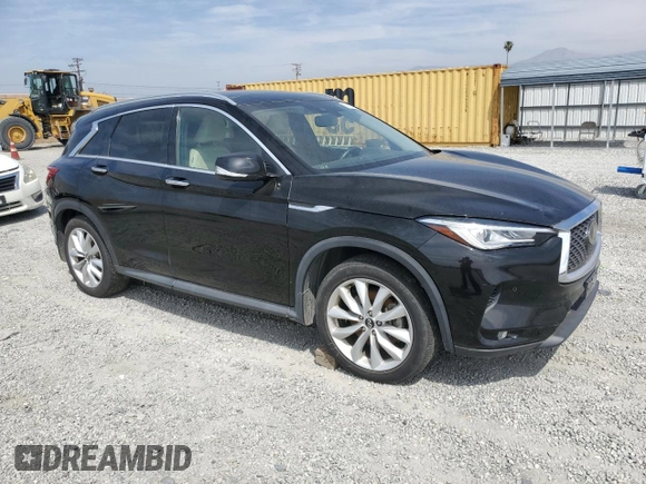 2019 Infiniti QX50 Luxe with VIN 3PCAJ5M15KF113240, listed as a Copart auction lot 53139265 with 66,364 mi miles and Salvage title. Bid and sale history available at DreamBid. Image 4.